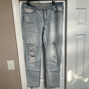Vintage reunion ripped jeans
